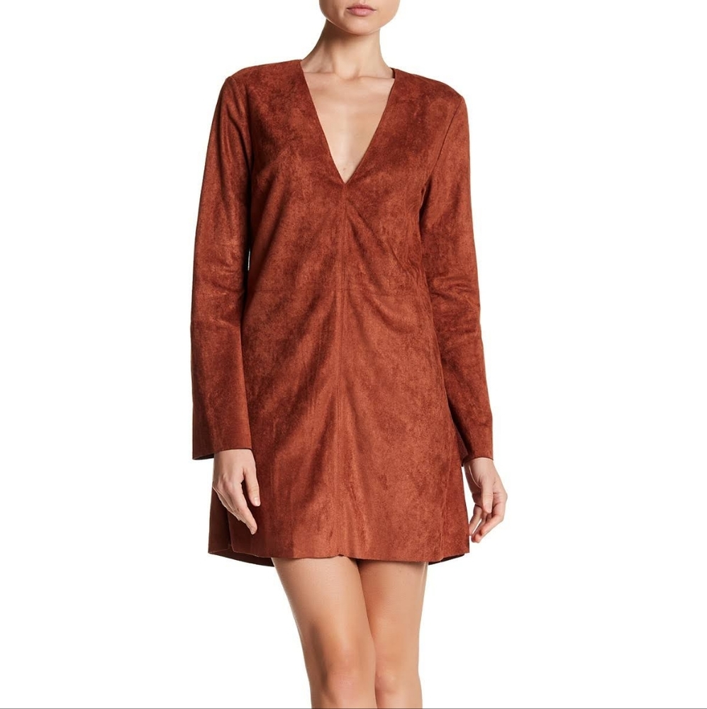 ASTR THE LABEL SUEDE MINI DRESS SZ S
